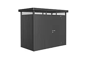 Abri de jardin métal Biohort HighLine H1 gris foncé simple porte surface totale 4.26 m²