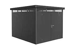 Abri de jardin métal Biohort HighLine H5 gris foncé double porte surface totale 8.66 m²