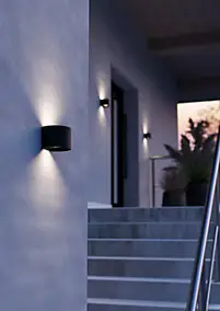 Applique murale extérieure LED 840 lm IP54 noir Calpino 3 Eglo