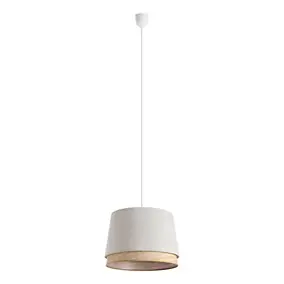 Abat-jour pour suspension cône en tissu et raphia Ø.38cm Eglo, Tabley 2