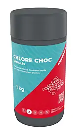 Chlore choc pour piscine granulés 1kg Aquablue