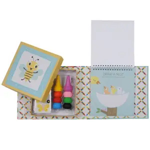 Coffret crayons de couleur et coloriages animaux