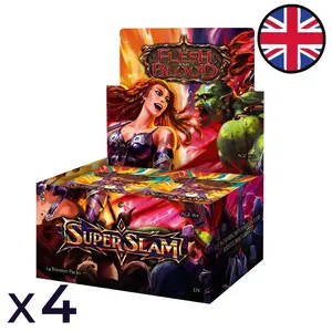 Carton de 4 Boites de 24 boosters Super Slam - Flesh and Blood EN
