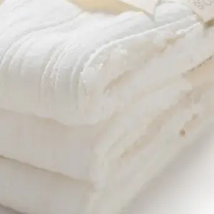 Lot de 3 lingettes Lullaby White (28 x 28 cm)