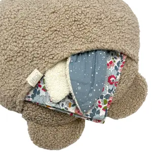 Coussin avec poche Teddy Latte Doodle
