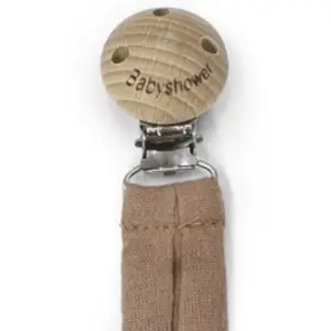 Attache sucette Wood Caramel Glacé