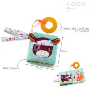 Livre bébé en tissu imagier La Ferme