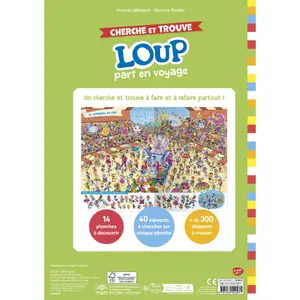 Livre Cherche et trouve Loup part en voyage