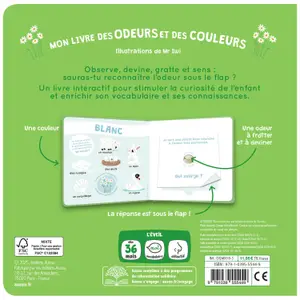 Mon livre des odeurs et des couleurs La nature