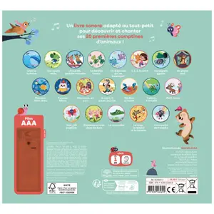 Livre sonore Mes jolies comptines d'animaux