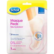 Masque hydratant pieds à l'huile de coco