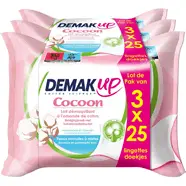 Lingettes démaquillantes au lait hydratant yeux et visage