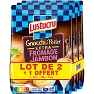 GNOCCHI À POÊLER EXTRA FROMAGE JAMBON LUSTUCRU