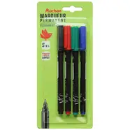Marqueur permanent pointe fine 4 couleurs