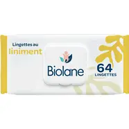 Lingettes nettoyantes au liniment oléo-calcaire