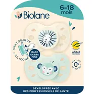 Tétines 2ème âge en silicone