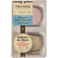MOUSSE PUR CANARD ET RILLETTES DU MANS PRUNIER