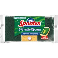 Eponges grattantes et microfibre