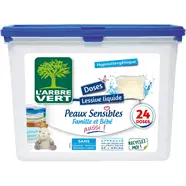 Lessive capsules pour peaux sensibles