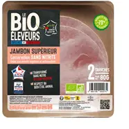 Jambon supérieur sans nitrite bio