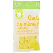 Gants de ménage réutilisables taille L
