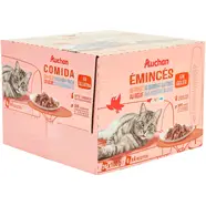 Pâtée en gelée poulet, bœuf, saumon, truite pour chat adulte