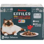 Pâtée volaille, bœuf, foie pour chat adulte stérilisé