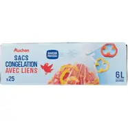 Sacs de congélation avec liens 6 L