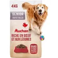 Croquettes au boeuf et légumes pour chien senior