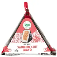 Onigiri au saumon cuit et mayonnaise