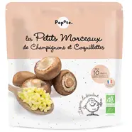 Petits morceaux champignons et coquillettes bio