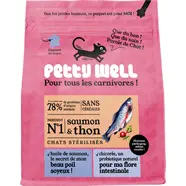 Croquettes au saumon et thon pour chat adulte stérilisé