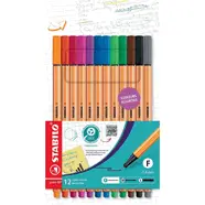 Stylos feutres pointe fine de couleurs