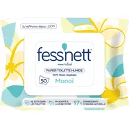 Lingettes papier toilette au monoï