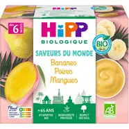 Bananes, poires et mangues dès 6 mois bio