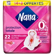 Serviettes hygiéniques avec ailettes ultra régulier +