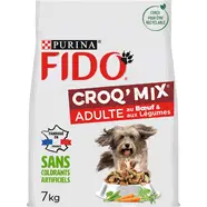 Croquettes au bœuf et légumes pour chien adulte