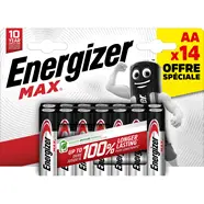 LOT DE 14 PILES MAX ENERGIZER