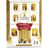 Calendrier De L Avent Chocolat Au Lait Noisettes Noir Et Saveur Caramel Ferrero Rocher