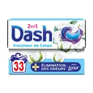 Lessive capsules 2 en 1 fraîcheur de coton touche de Lenor