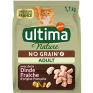 Croquettes dinde pour chat adulte sans céréales