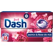 Lessive capsules 2 en 1 jasmine et rose