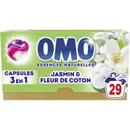 Lessive capsules 3 en 1 jasmin et fleur de coton