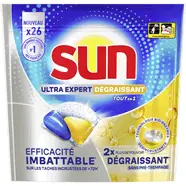 Capsules lave-vaisselle dégraissantes tout en 1 citron