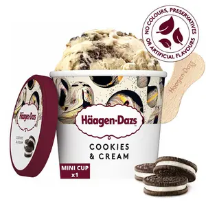 Häagen-Dazs mini pot au cookies et crème de vanille 100ml