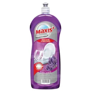 Liquide vaisselle parfum lavande et soie 1,25L - MAXIS'