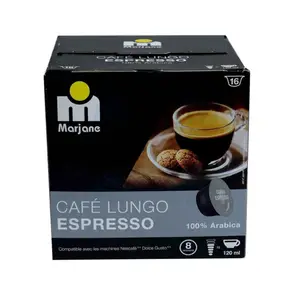 Capsules de café lungo espresso x16 pièces Dolce Gusto 112g - MARJANE