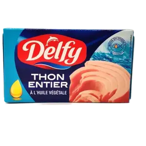 Thon entier à l'huile végétale 125g - DELFY