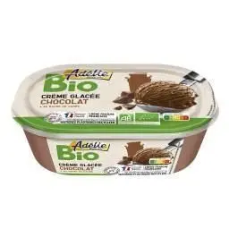 Adélie bac de crème glacée chocolat au sucre de canne bio 471g