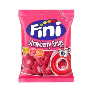 Gomme anneaux fraise 100g - FINI